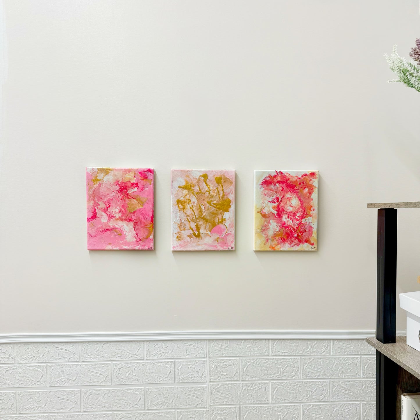 Handmade Acrylic Pour Art | Modern Abstract Paintings | Vibrant Home Decoration