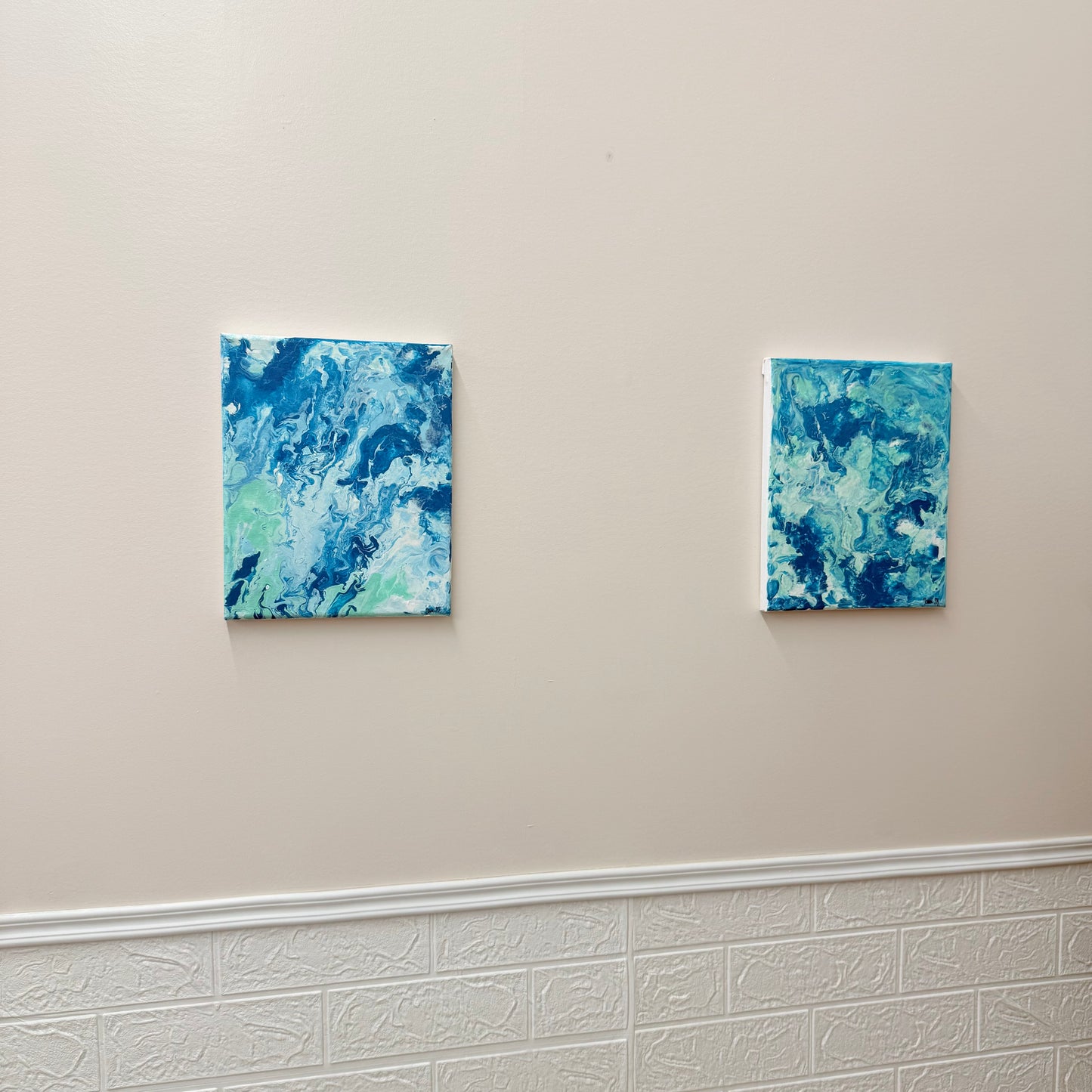 Handmade Acrylic Pour Art | Modern Abstract Paintings | Vibrant Home Decoration