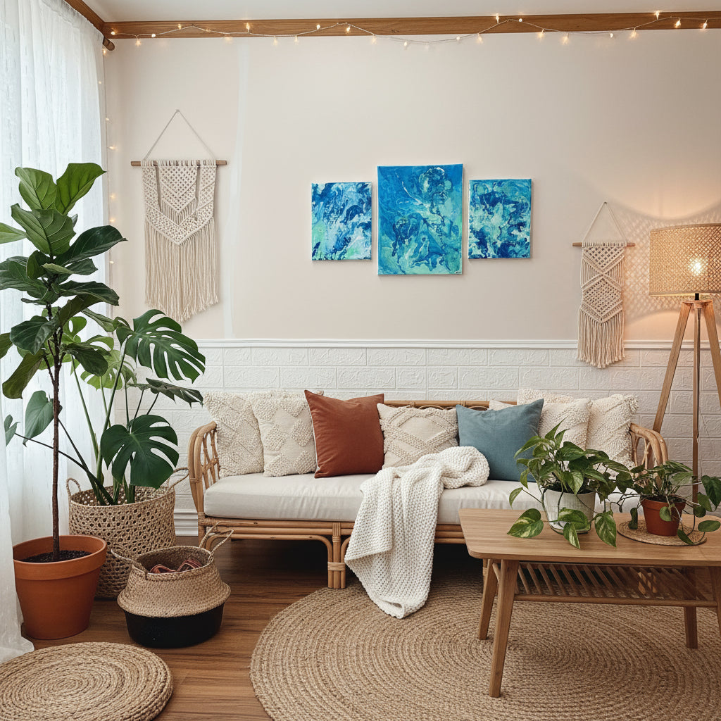 Handmade Acrylic Pour Paint Series | Creative Habitus Painting