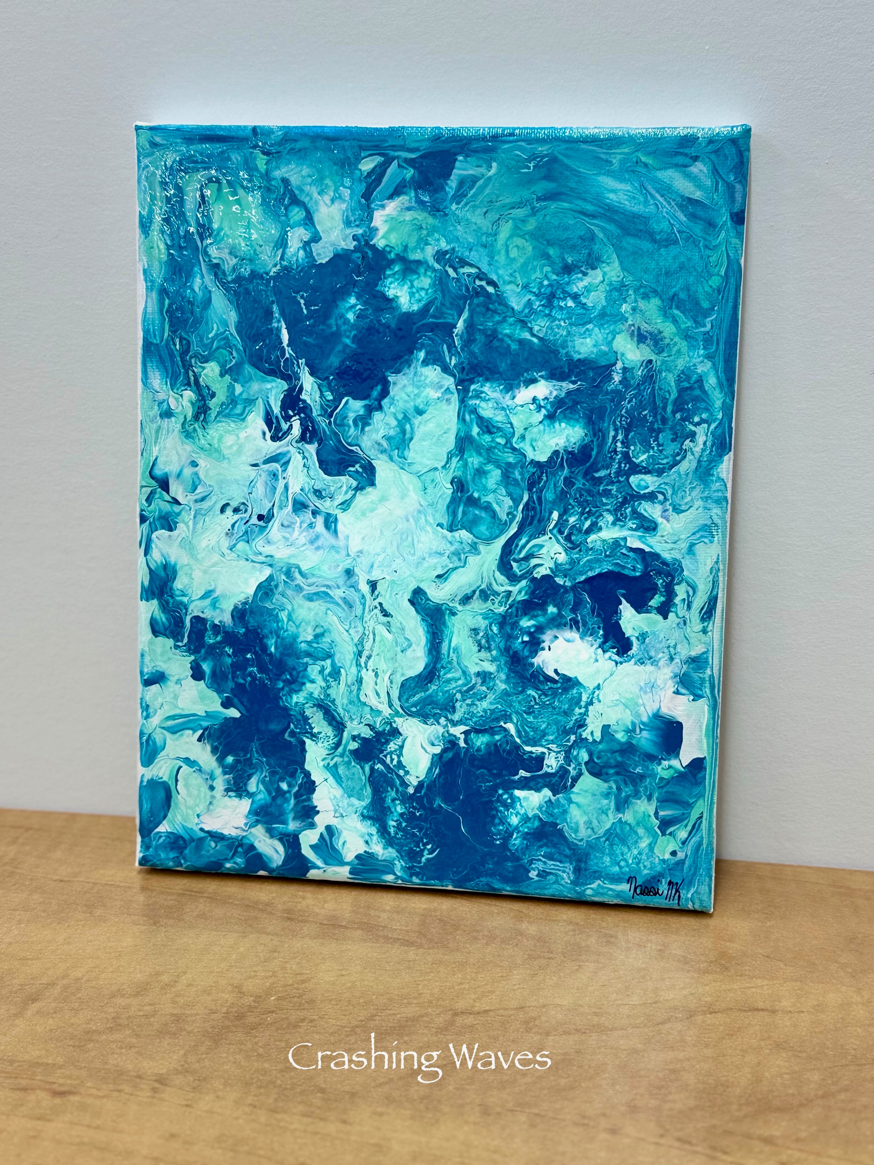 Handmade Acrylic Pour Paint Series | Creative Habitus Painting