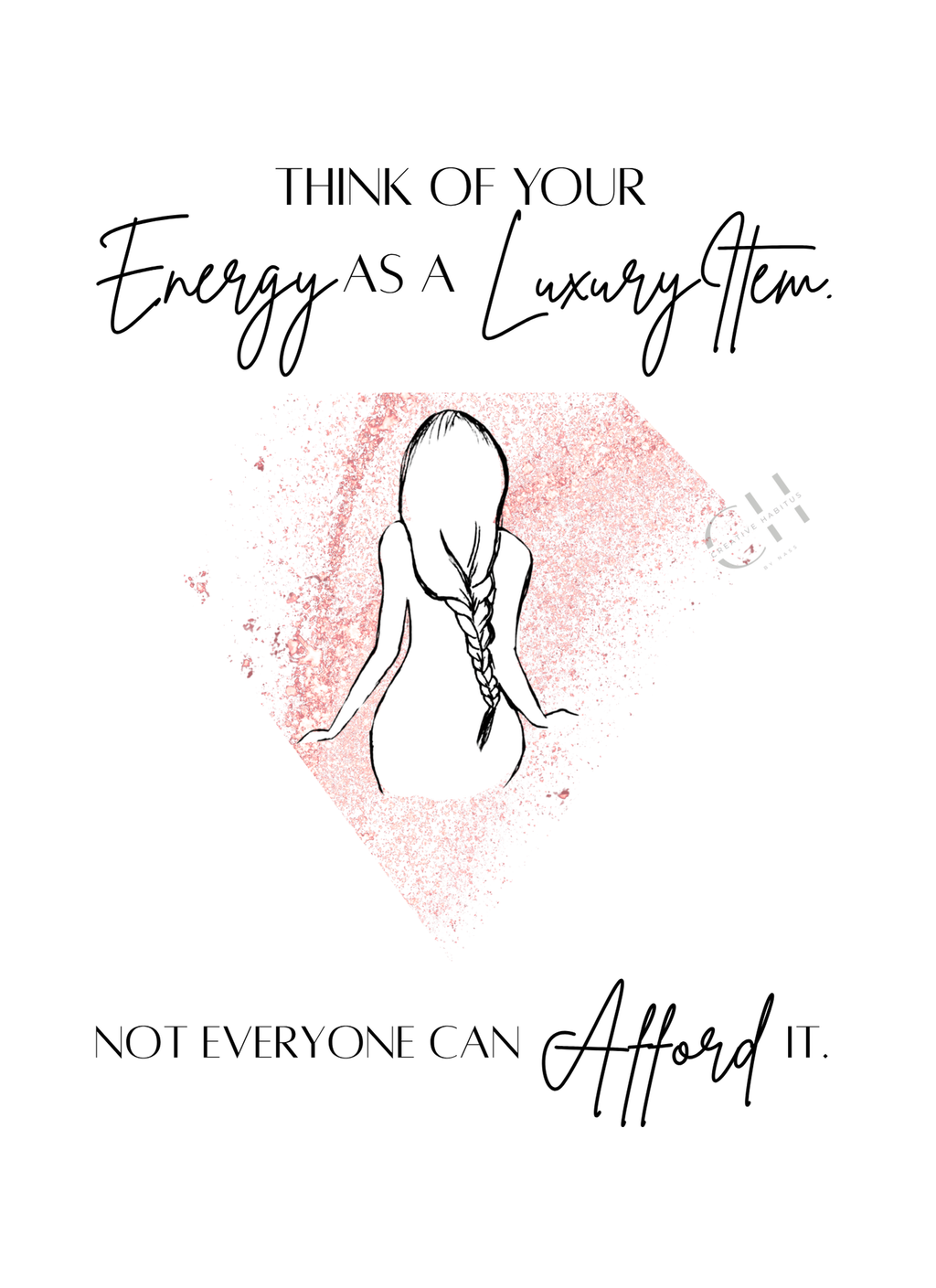 Luxury Energy Motivational Print | Swiftie Boho Wall Art