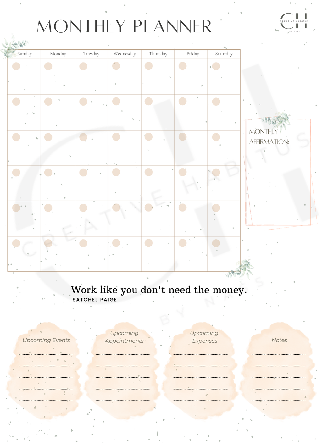 Monthly Strategy Kit | Creative Habitus Digital Planner