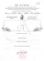 A final page to track inner tides, physical feelings, and energy levels with a "Dear Reader, you survived it" sign-off.
